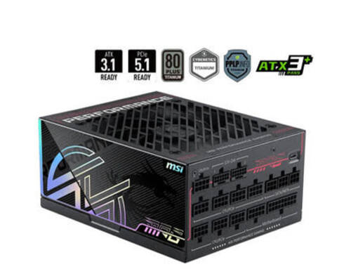MSI微星 MPG Ai1300TS Ai1600TS Ai1600TS PCIE5【鈦金全模組電源】