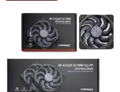 Noctua NF-A12x25 G2 PWM（Sx2-PP）chromax.black 黑化版 12cm 風扇